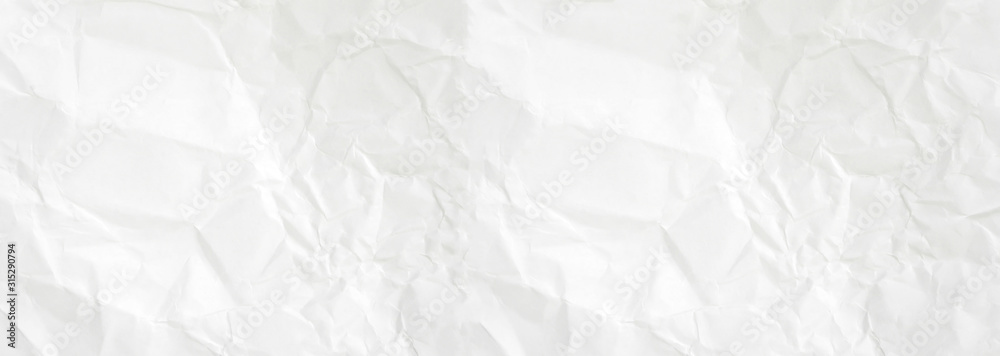 Fototapeta premium Paper texture Crumpled White.Top view.