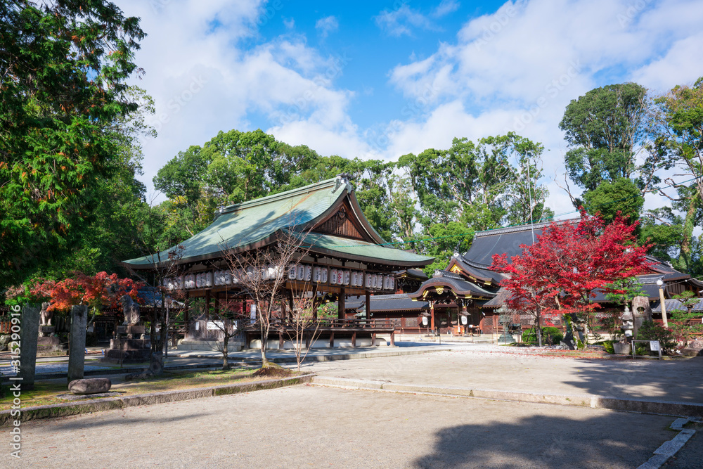 京都　今宮神社の紅葉　