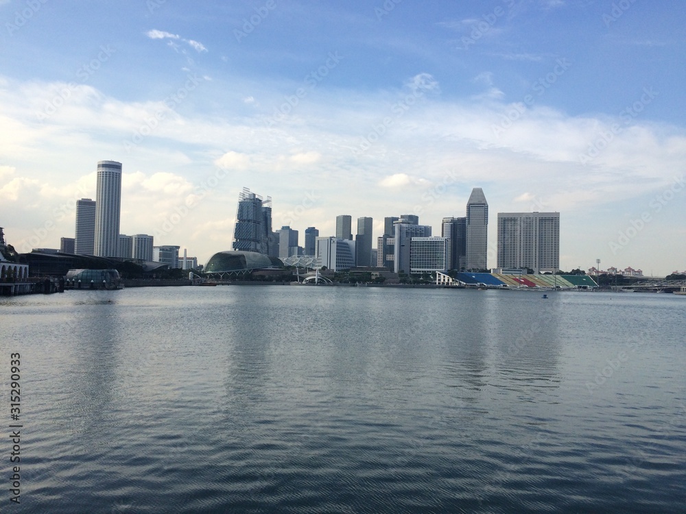 Bay of singapore on the river