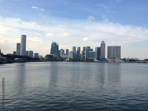 Bay of singapore on the river