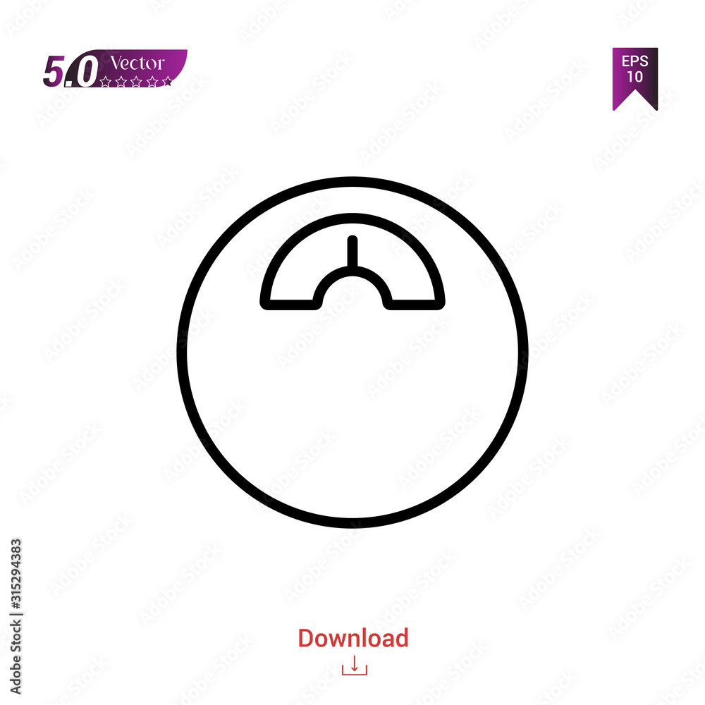 Outline weight-scale icon vector isolated on white background. Graphic design, material-design, healthcare icons, mobile application, logo, user interface. EPS 10 format vector Outline weight-scale icon vector isolated on white background. Graphic design, material-design, healthcare icons, mobile application, logo, user interface. EPS 10 format vector