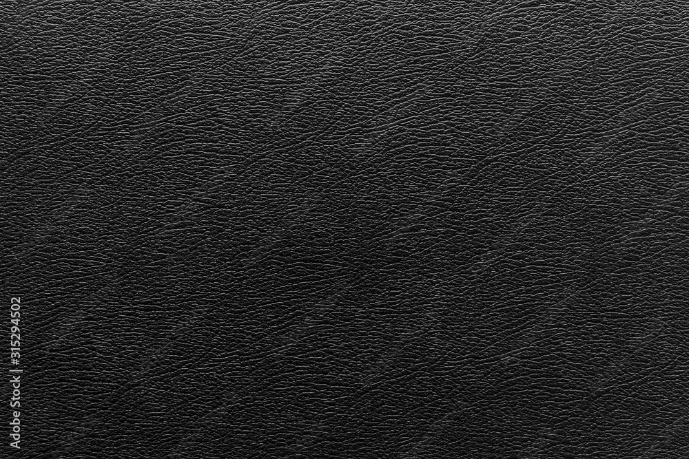 Fototapeta premium Black leather texture and background