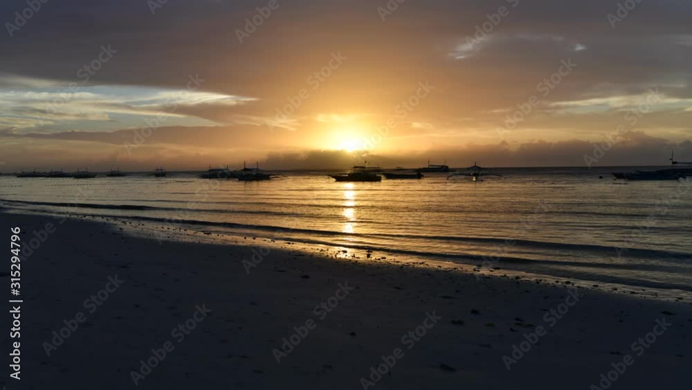 time laps sunrise on a tropical island in the philippines time laps sunrise on a tropical island in the philippines