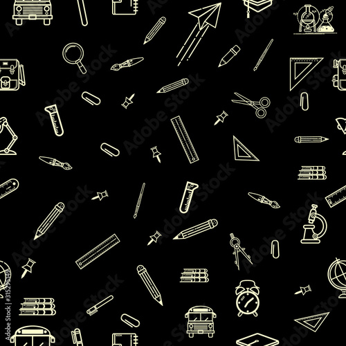 seamless background with vector icons