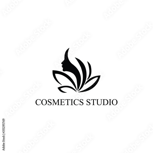  Beauty salon, wellness, cosmetic, natural, healthy body care service spa, Makeup, Fashion design vector logo design template. Vector illustration