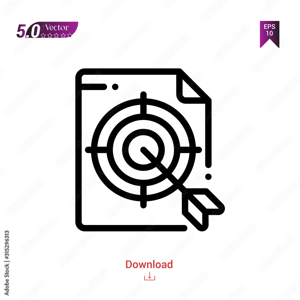 Outline target icon. target icon vector isolated on white background. Graphic design, material-design, strategy-and-management icons mobile application, logo, user interface. EPS 10 format vector Outline target icon. target icon vector isolated on white background. Graphic design, material-design, strategy-and-management icons mobile application, logo, user interface. EPS 10 format vector