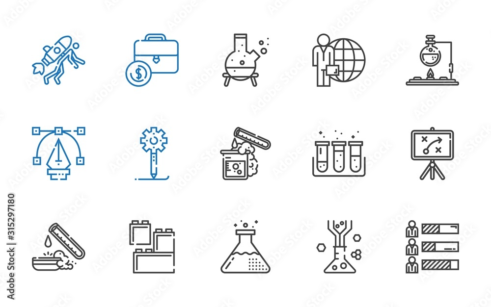 Fototapeta premium development icons set