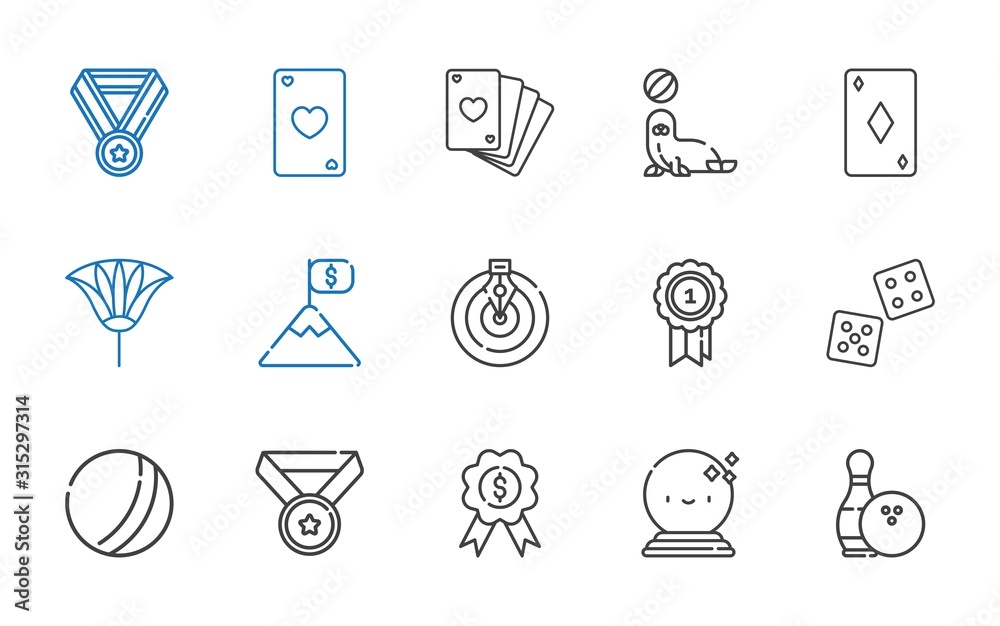win icons set