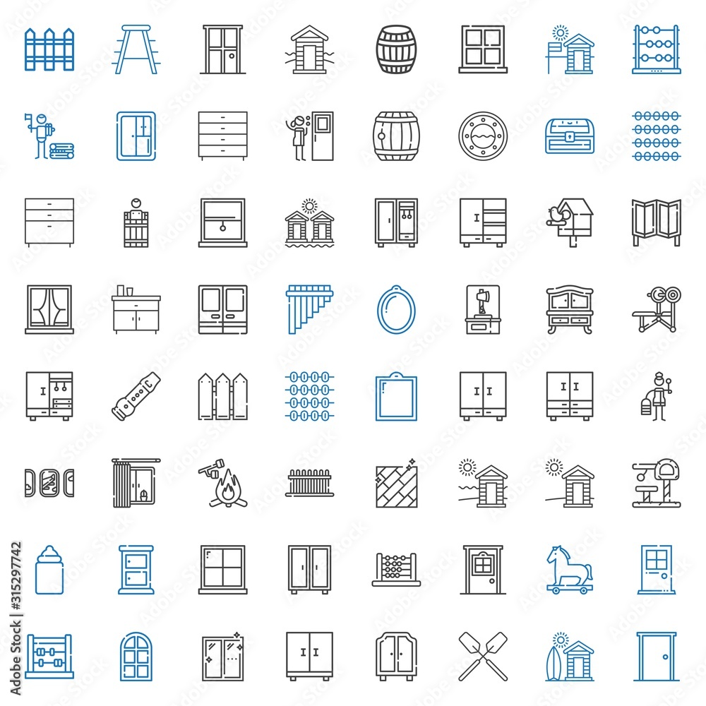 wooden icons set wooden icons set