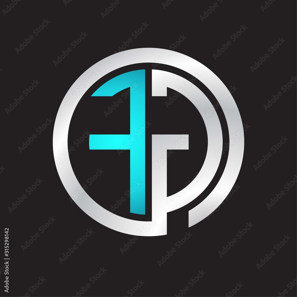 FG Initial logo linked circle monogram Stock Vector | Adobe Stock