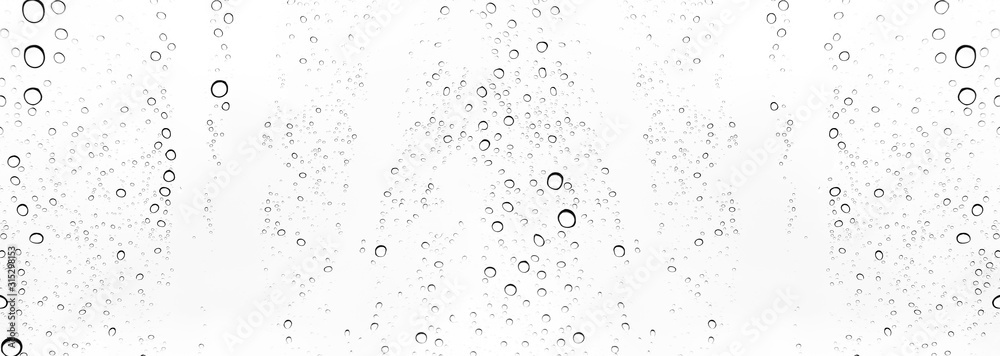 Rain drops on window glasses surface Natural Pattern of raindrops ...