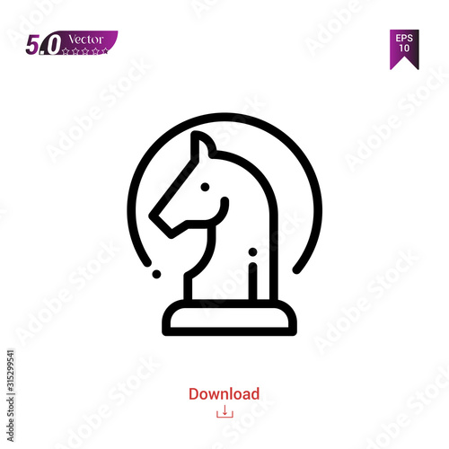 Outline strategy icon. strategy icon vector isolated on white background. Graphic design, material-design, strategy-and-management icons mobile application, logo, user interface. EPS 10 format vector