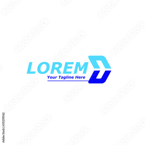 moving forward logo design template