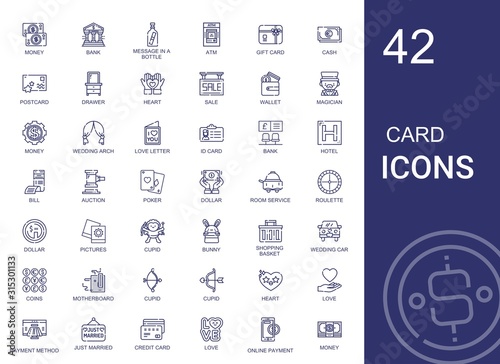 card icons set