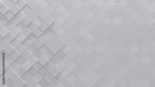 Detail Tiled Metal Background With Copy Space (3d Illustration)