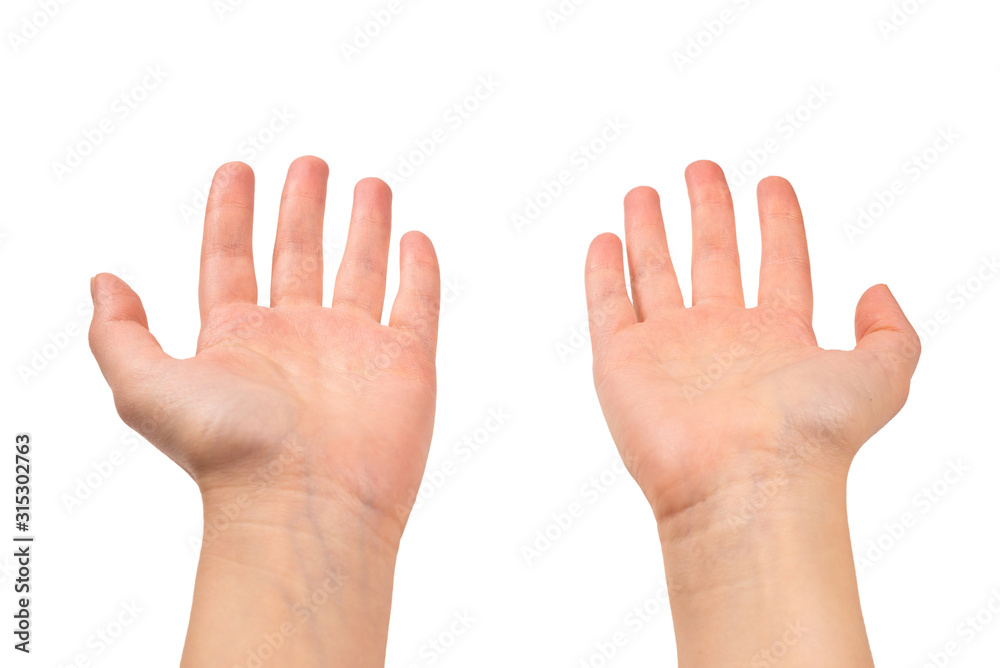 Woman hands wanting or asking for something Woman hands wanting or asking for something