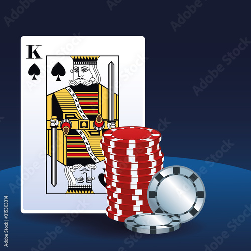 poker king card chips betting game gambling casino