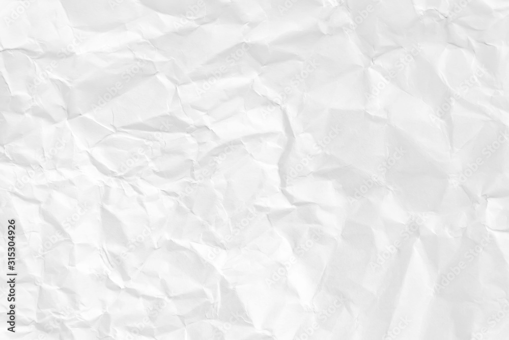 Paper texture Crumpled White.Top view.
