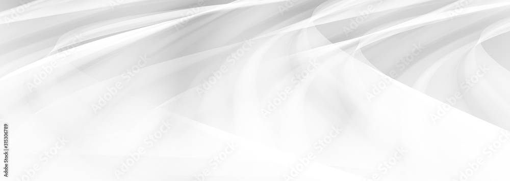 White smooth abstract background. Abstract white and gray color technology modern background design Illustration. Abstract white interior highlights future. Architectural background.