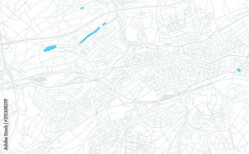 Kaiserslautern, Germany bright vector map