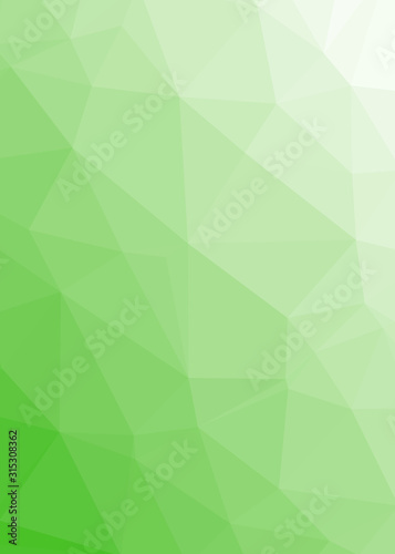 Abstract Low Polygon gradient Generative Art background illustration