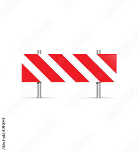 Direction road sign in vector.