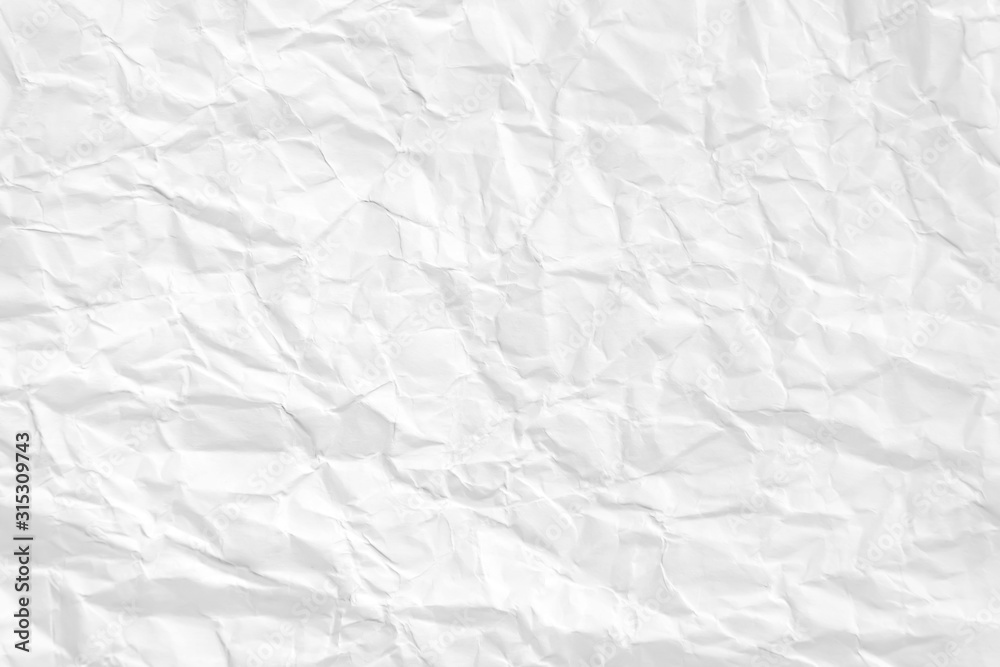 Paper texture Crumpled White.Top view.