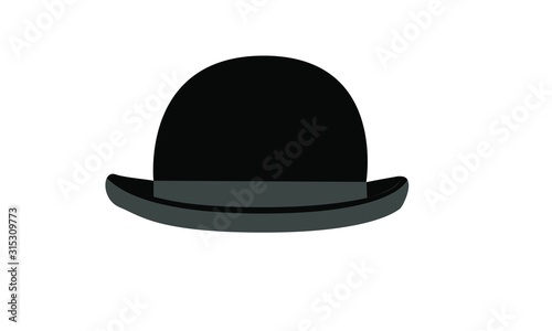 fedora hat icon logo design illustration