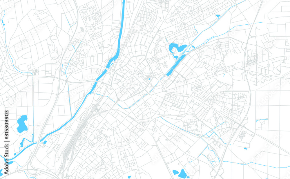 Giesen, Germany bright vector map Giesen, Germany bright vector map