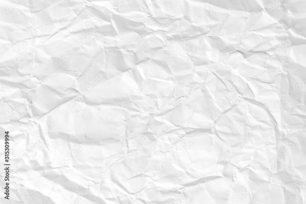 Obraz premium Paper texture Crumpled White.Top view.