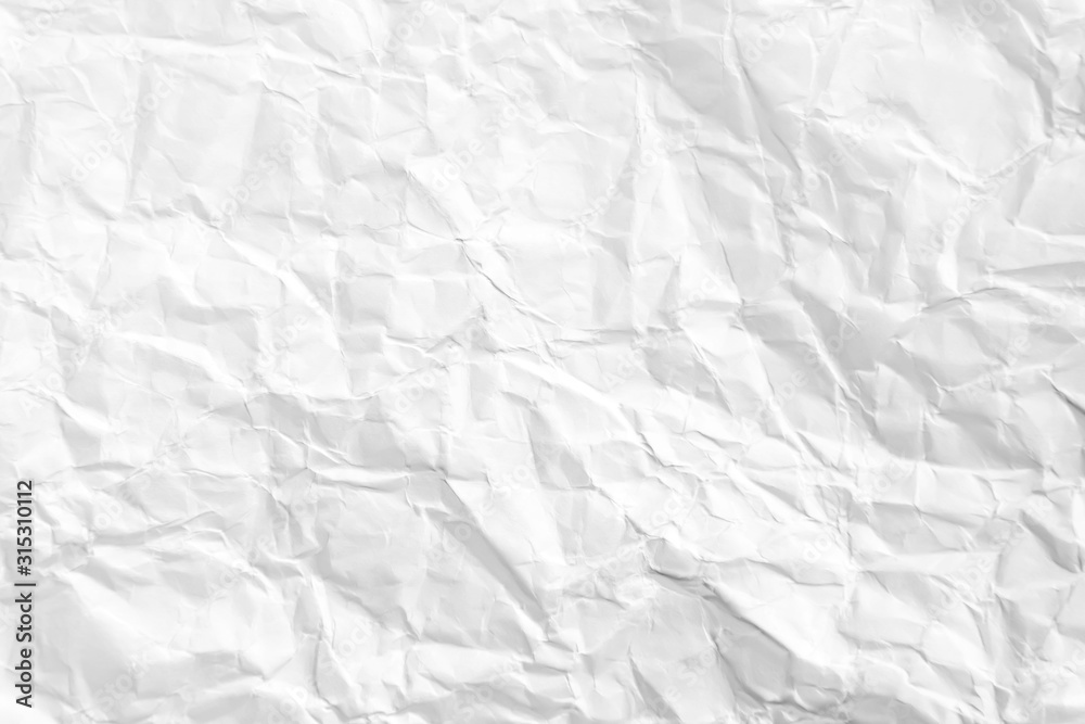 Obraz premium Paper texture Crumpled White.Top view.