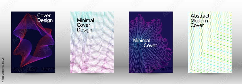 Cover design template set Cover design template set