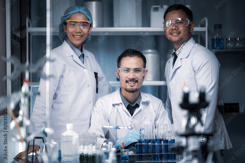Portrait of a scientist in a chemical laboratory