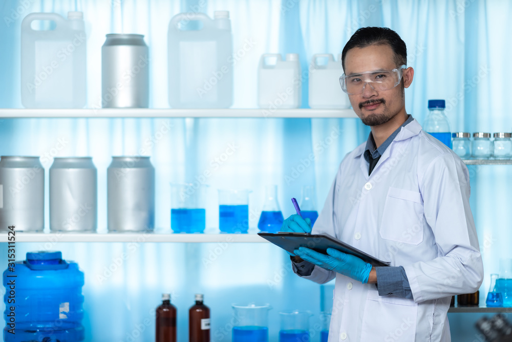 Portrait of researcher in laboratory Portrait of researcher in laboratory