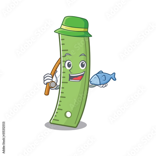 A Picture of happy Fishing ruler design
