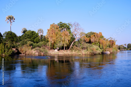 Zambesi river close to Victoria Falls, Zimbabwe