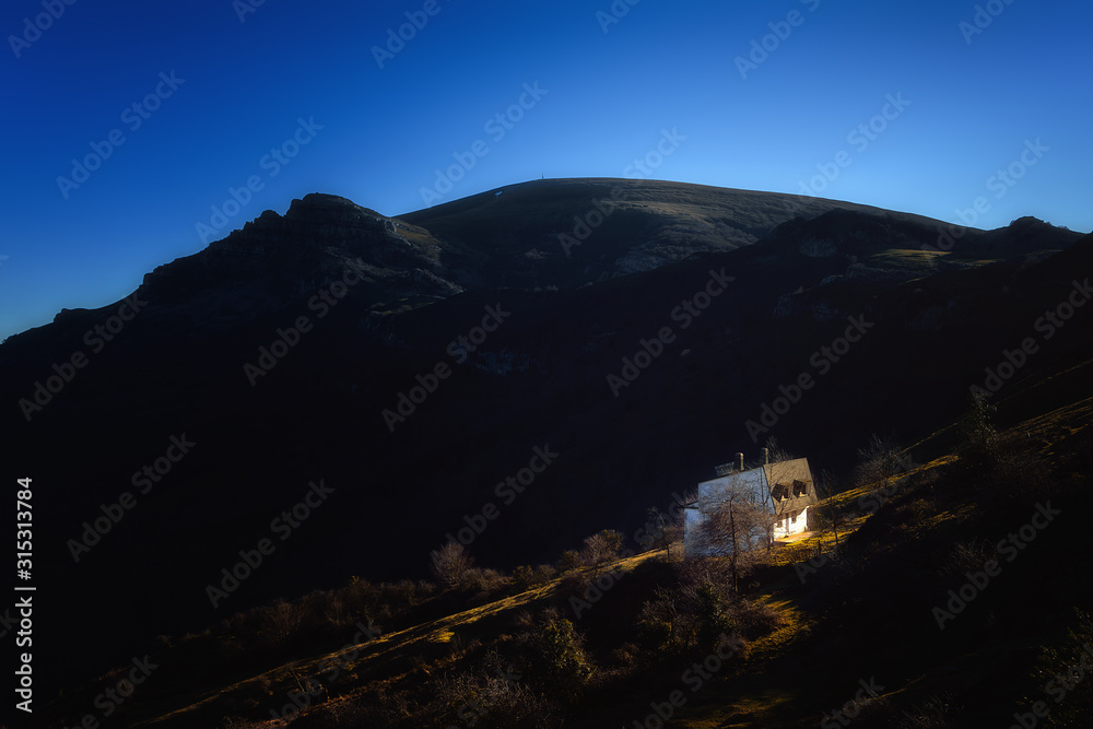 mountain hut in Gorbea Natural Park mountain hut in Gorbea Natural Park