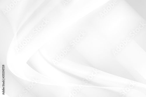 White smooth abstract background. Abstract white and gray color technology modern background design Illustration. Abstract white interior highlights future. Architectural background.