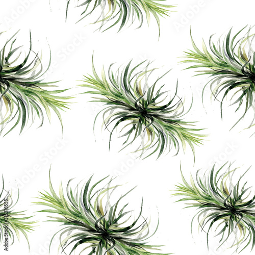 Print summer exotic jungle plant tropical palm leaves. Pattern, seamless floral on the black white geometric background.