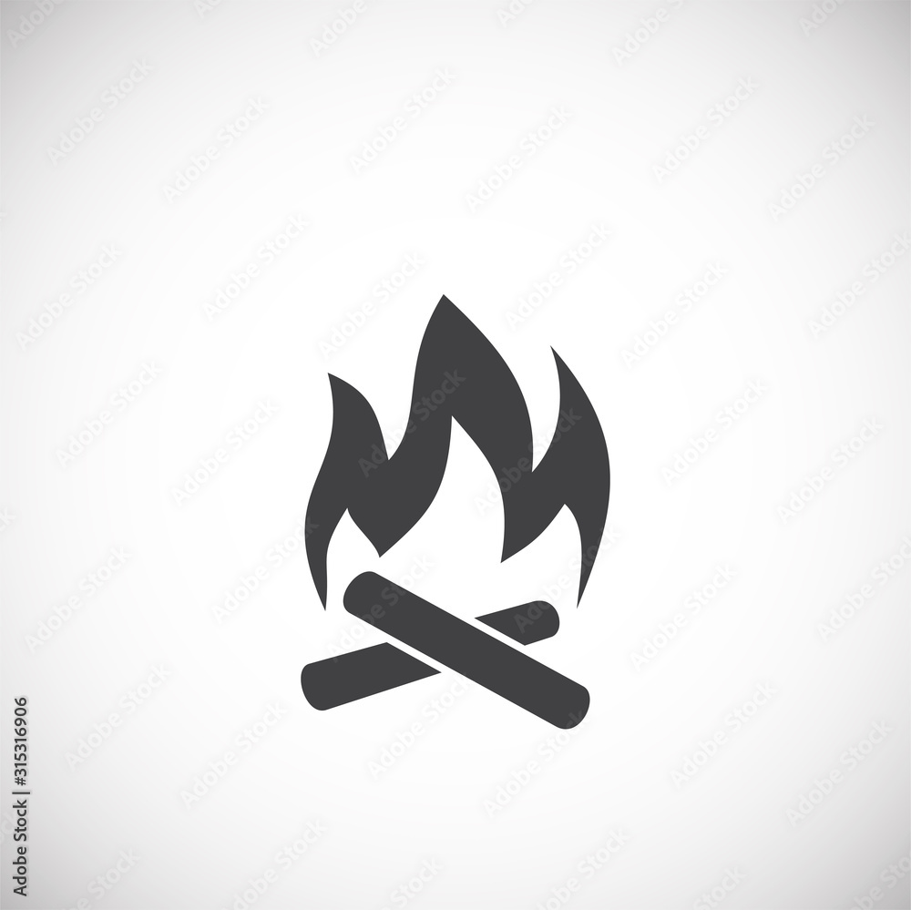 Camping icon on background for graphic and web design. Creative illustration concept symbol for web or mobile app. Camping icon on background for graphic and web design. Creative illustration concept symbol for web or mobile app.