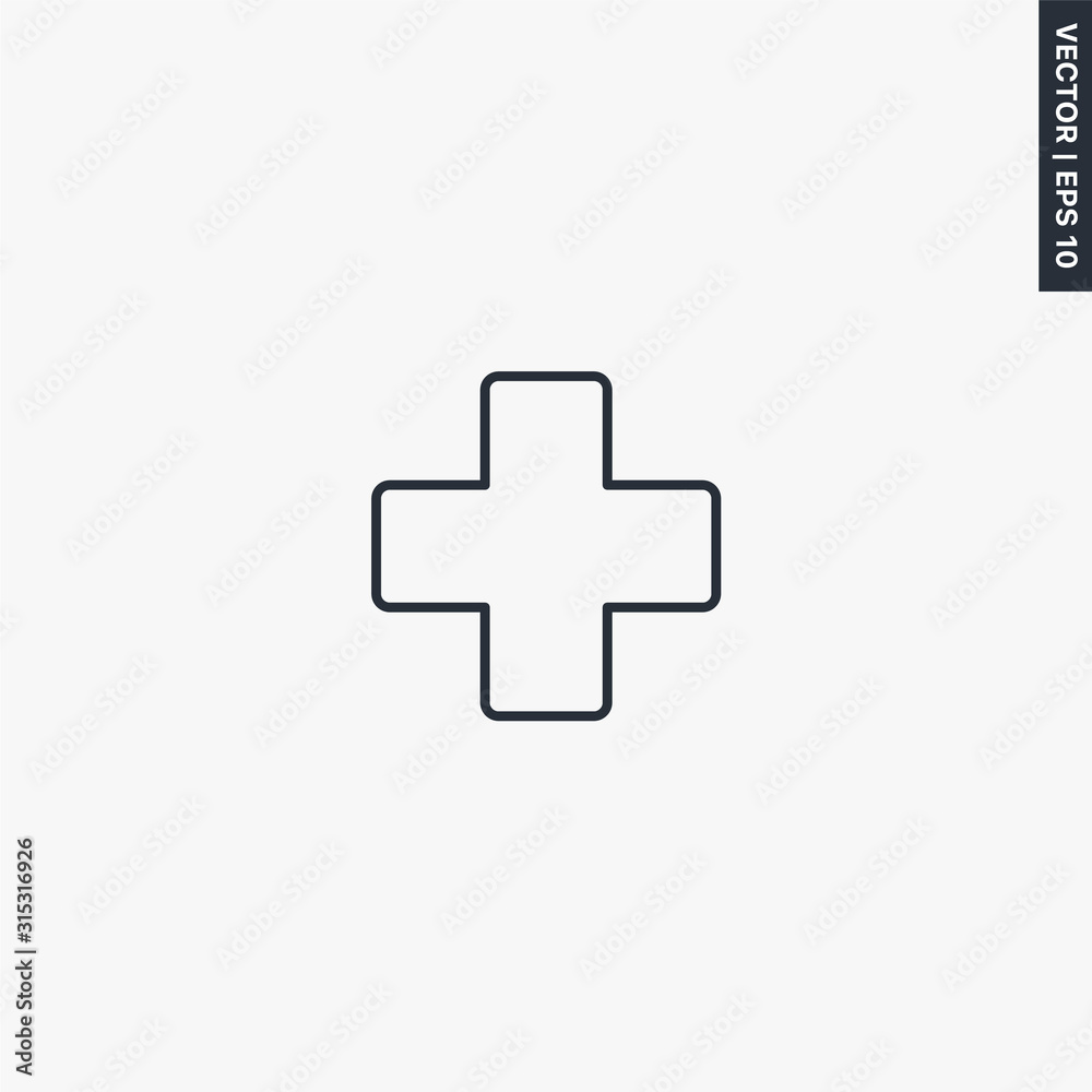 Medical, linear style sign for mobile concept and web design Medical, linear style sign for mobile concept and web design