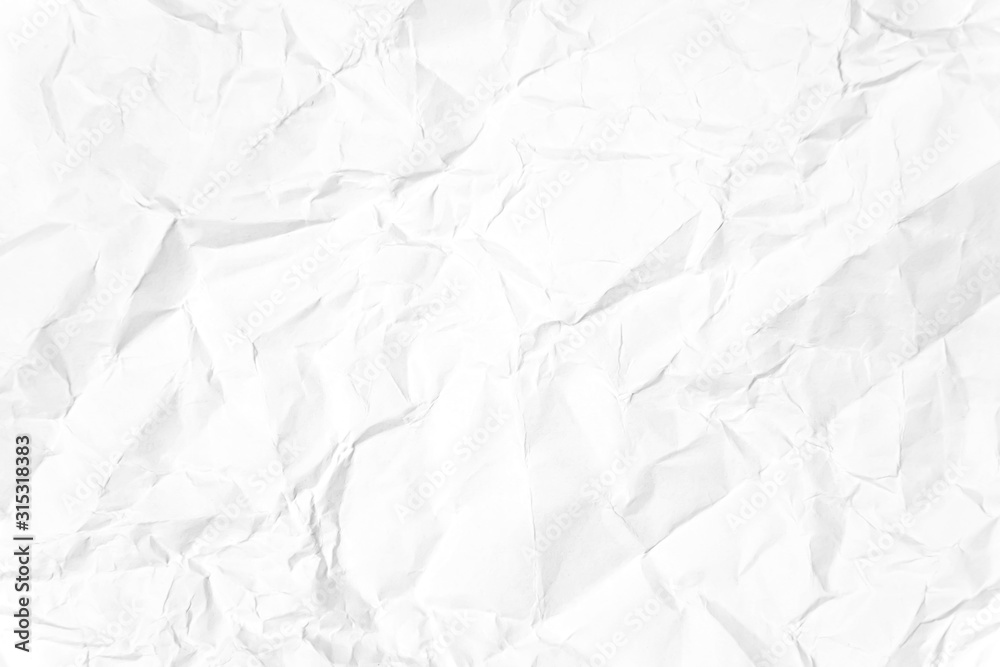 Obraz premium Paper texture Crumpled White.Top view.