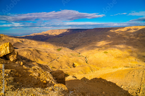 Wadi Mujib Canyon and Desert, Jordan © vmedia84