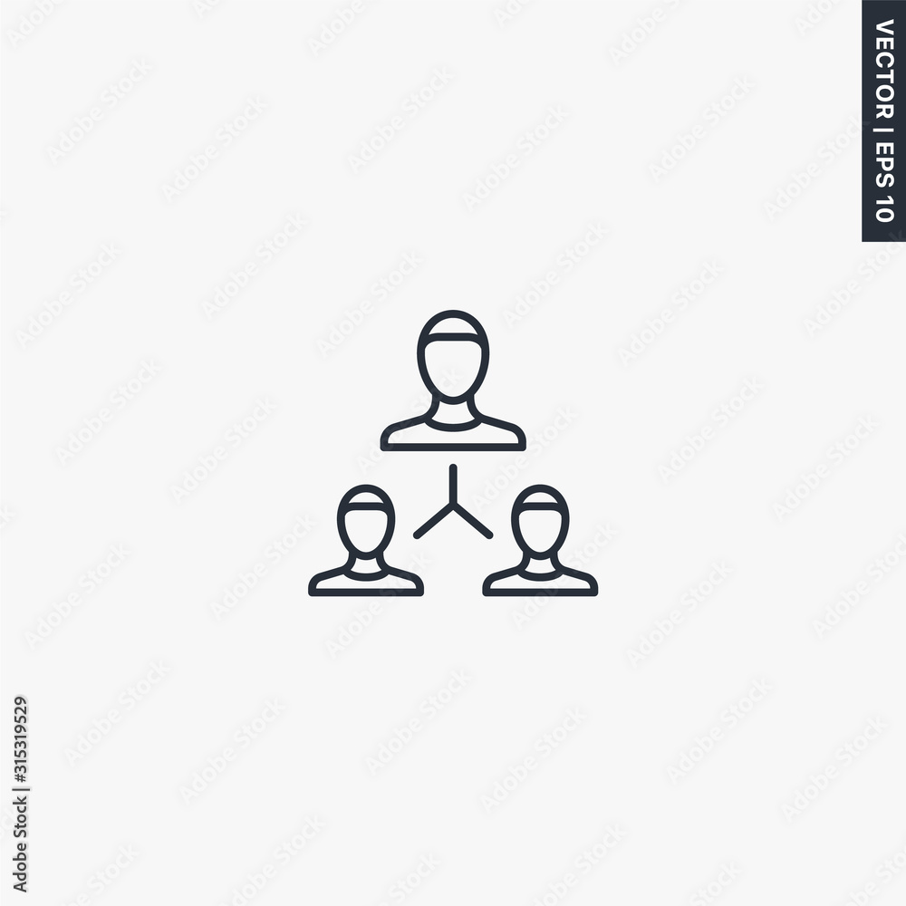 Team, teamwork, linear style sign for mobile concept and web design Team, teamwork, linear style sign for mobile concept and web design
