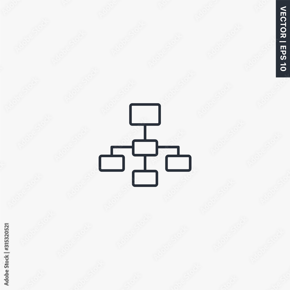 Workflow, process, linear style sign for mobile concept and web design Workflow, process, linear style sign for mobile concept and web design