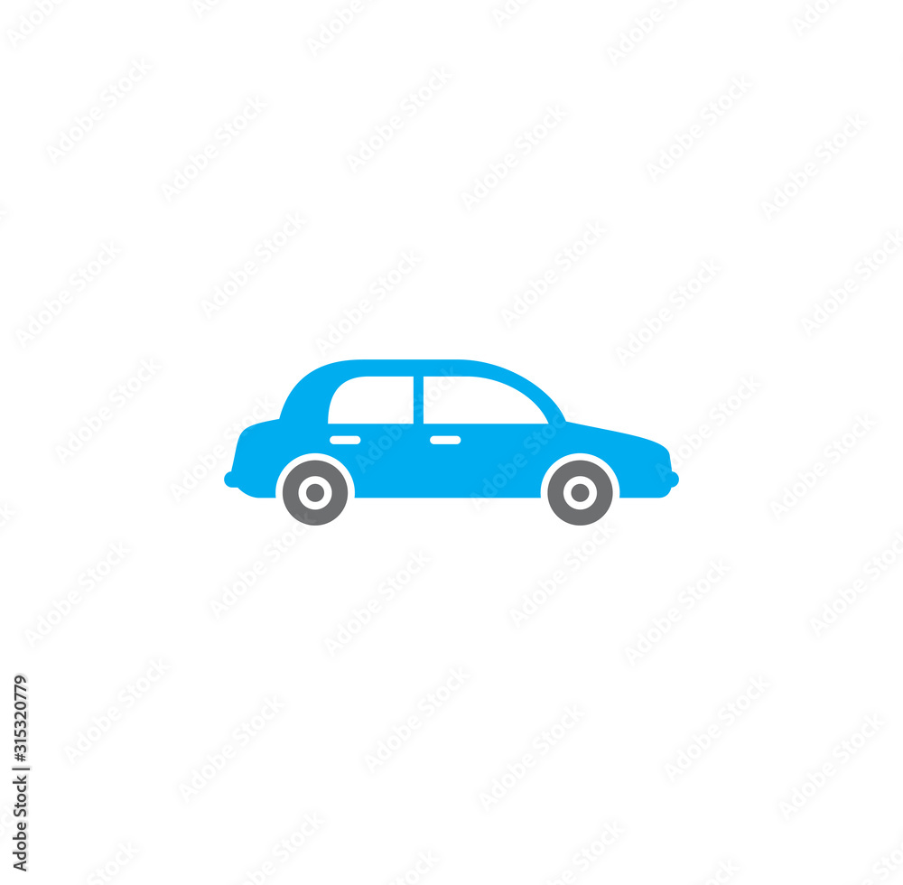 Car icon on background for graphic and web design. Creative illustration concept symbol for web or mobile app