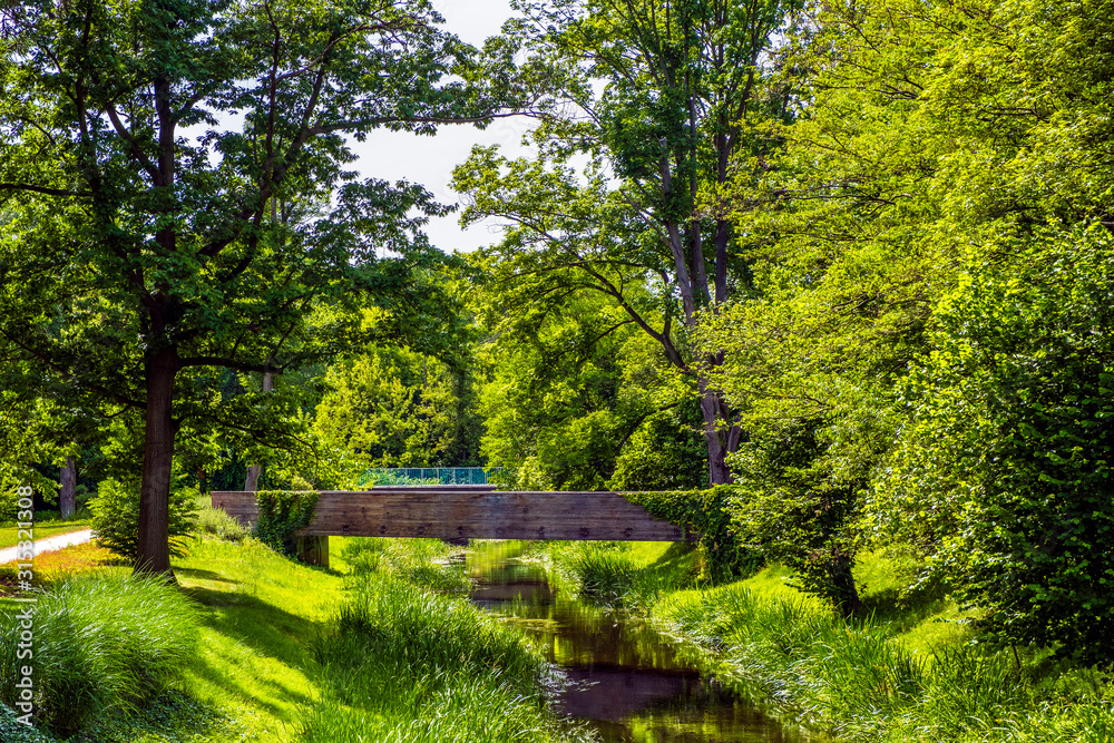 Zelazowa Wola, Poland - Historic manor house park in Zelazowa Wola hosting the museum of Fryderyk Chopin - iconic Polish pianist and composer Zelazowa Wola, Poland - Historic manor house park in Zelazowa Wola hosting the museum of Fryderyk Chopin - iconic Polish pianist and composer