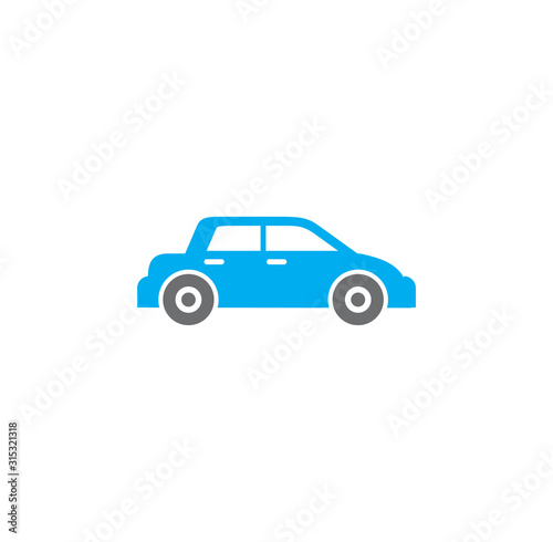 Car icon on background for graphic and web design. Creative illustration concept symbol for web or mobile app