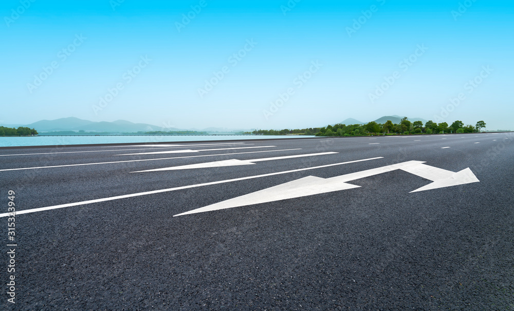 Road Pavement and Outdoor Natural Landscape.. Road Pavement and Outdoor Natural Landscape..
