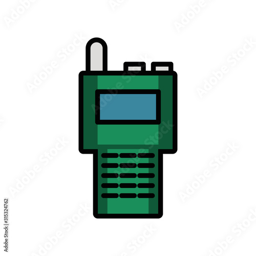 communicator radio military force isolated icon